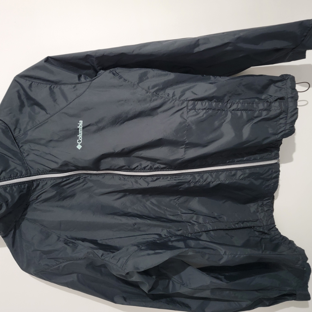 Columbia Black Windbreaker Lightweight Jacket